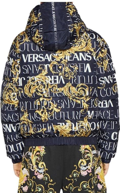 versace jas goud|versace denim jacket.